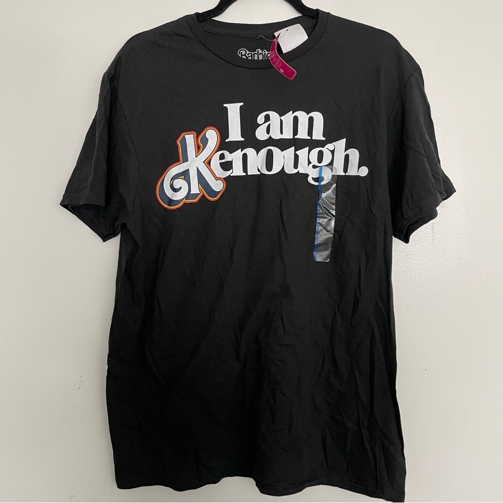 Men’s Barbie I Am Kenough T-Shirt Black Size Large